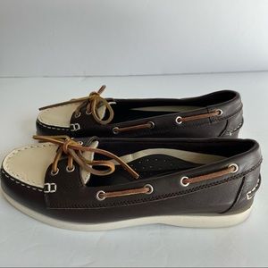 NWOT Ralph Lauren Yolanda Sz 8 Leather Slip On  Brown Boat Shoes Loafers Shoes